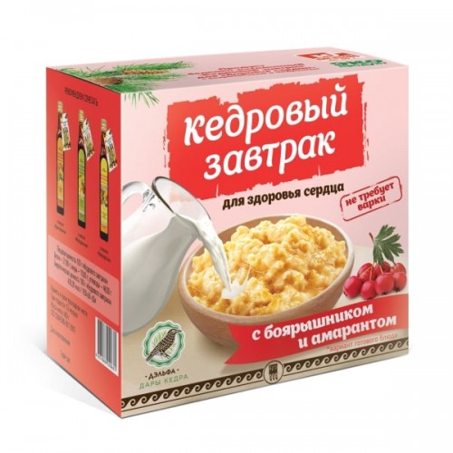 Купить Завтрак кедровый для здоровья сердца с боярышником и амарантом  г. Ярославль  